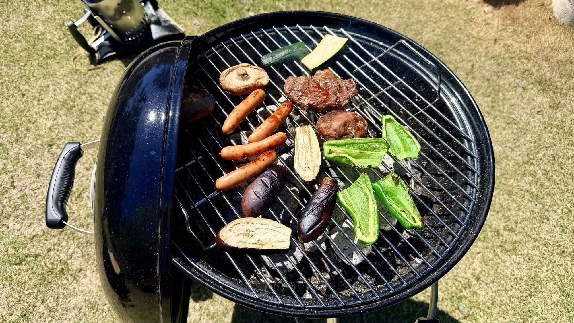 BBQ調理の様子